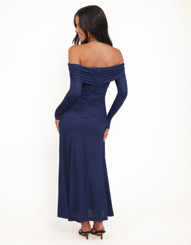 Petal & Pup - Katiya Off Shoulder Dress - Navy