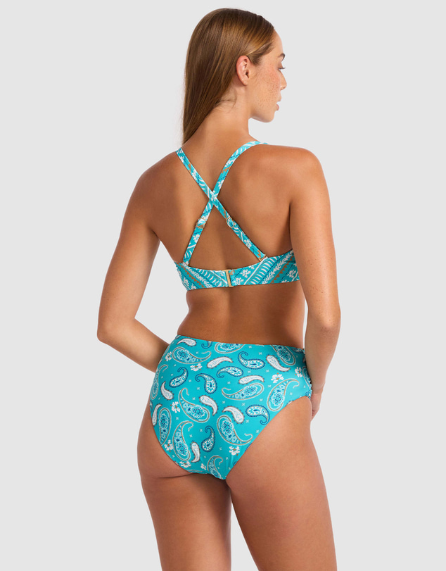 Seafolly - Drift Club Bandana Wrap Front F Cup Bikini Top
