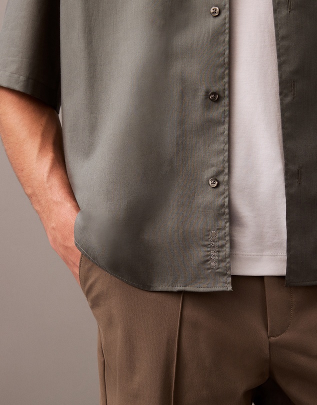 Calvin Klein - Cotton Gauze Relaxed Button-Down Shirt