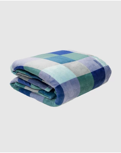 Bambury - Charlie Checkered Ultraplush Blanket