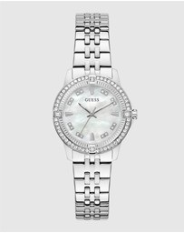 GUESS - GUESS Ladies Silver-Tone Analogue Watch