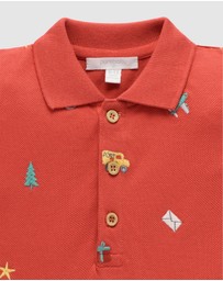 Purebaby - Christmas Polo -Kids-Babies