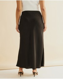 Atmos&Here Curvy - Nya Slip Maxi Skirt