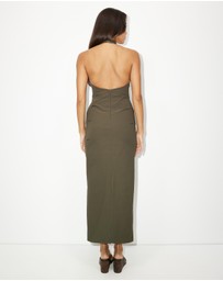 Dazie - Bonnie Maxi Ruched Halter Dress