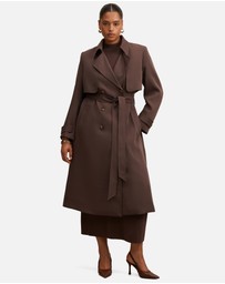 Forever New Curve - Delilah Curve Soft Trench Coat