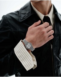Breda - Coda Silver and Metal Bracelet Watch, 32MM