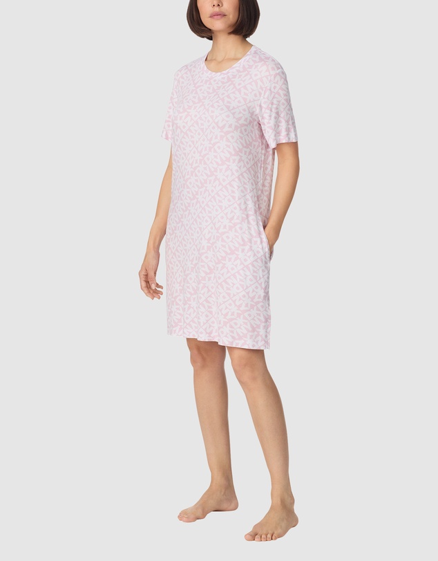 DKNY - Logo Print Viscose Jersey Short Sleeve T-Shirt Nightgown