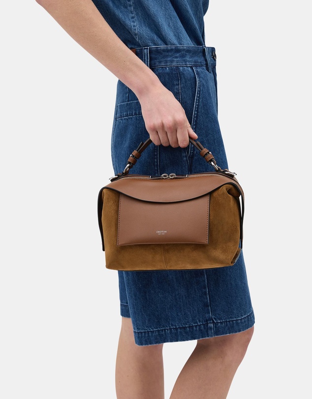 Oroton - Mica Small Bowler Suede