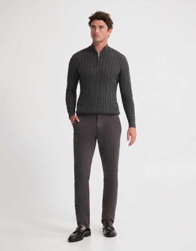 Oxford - Marlon Zip Neck Cable