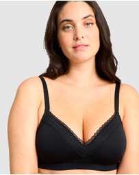 Sans Complexe - Agathe Comfortable Padded Wirefree Bra with Lace