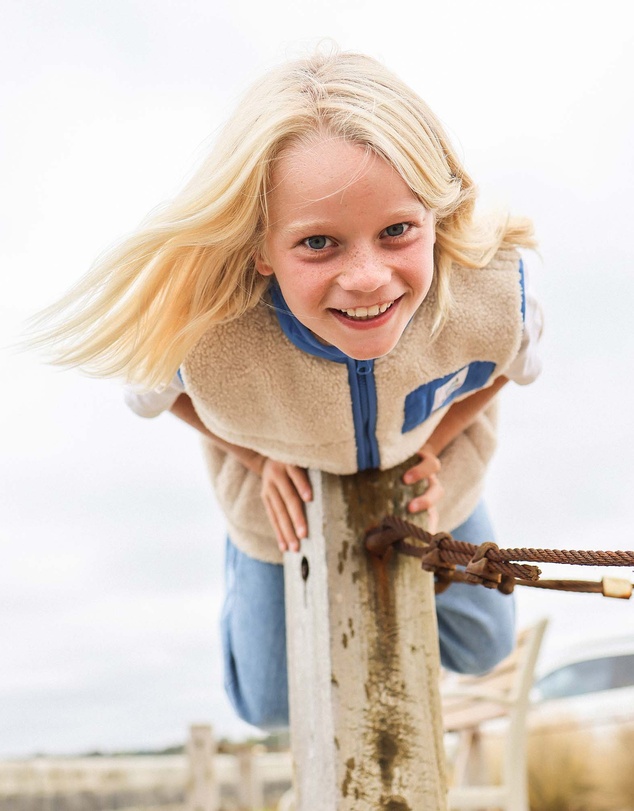 Skwosh - Skwosh Kids Sherpa Vest in Natural