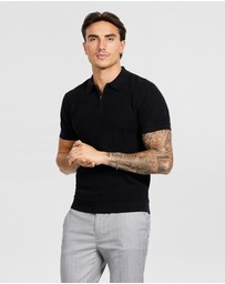 Tarocash - Darius Zip Knit Polo