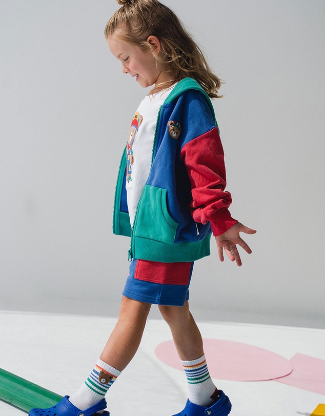 Huxbaby - Back To Kind Er Colour Block Zip Through - Babies-Kids
