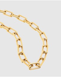 Nialaya Jewellery - Women's Gold Paperclip Chain