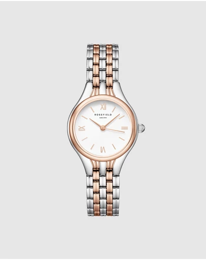 Rosefield - Muse Silver Rose Gold Duotone Stainless Steel Bracelet Watch