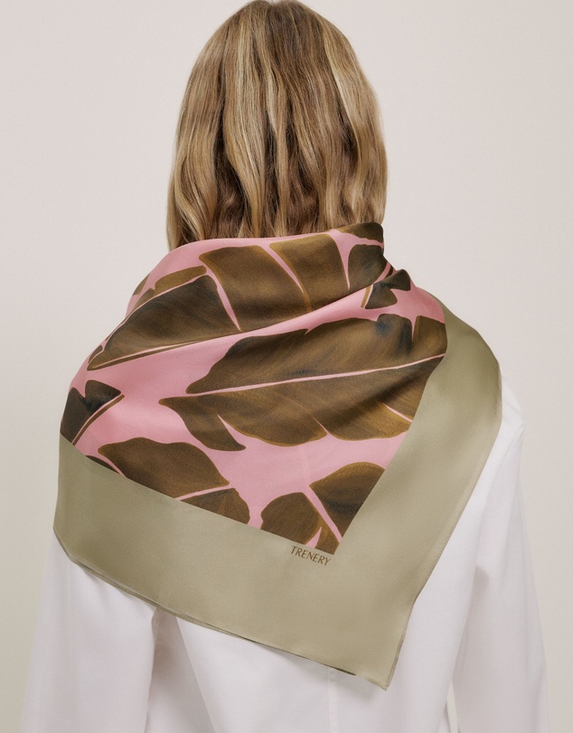 Trenery - Solara Silk Scarf in Primrose