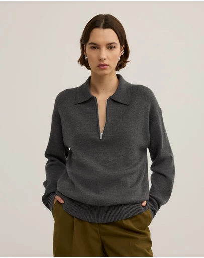 Witchery - Zip Polo Knit