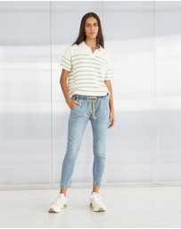 DRICOPER DENIM - Active Pearl Embellished Jeans
