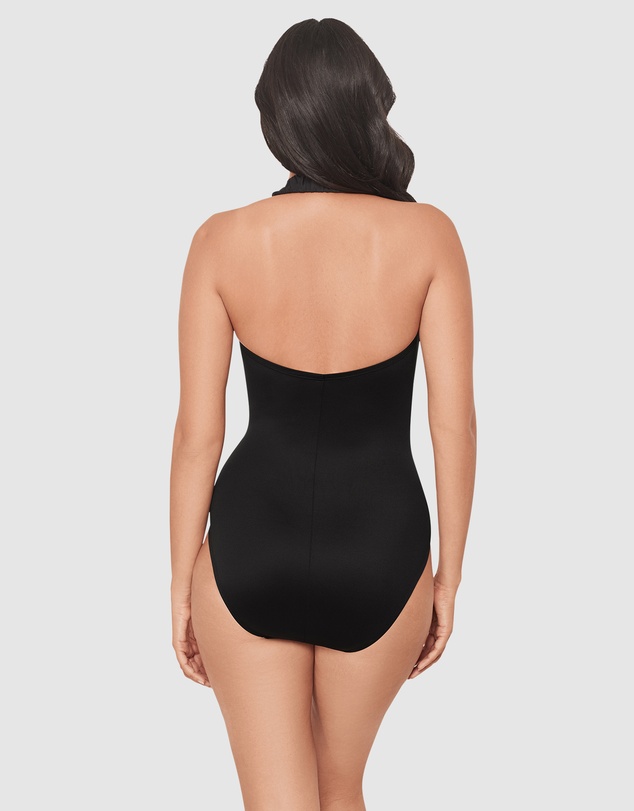 Miraclesuit Swimwear  - Razzle Dazzle Theia Halter One-Piece Shaping Swimsuit