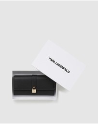 Karl Lagerfeld - K/Autograph Padlock Large Flap Wallet