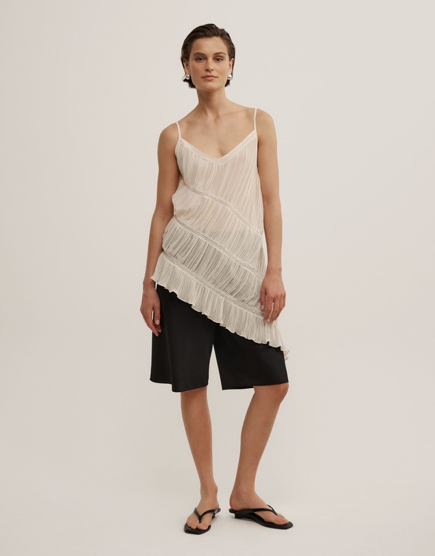 Witchery - Gather Lace Trim Top