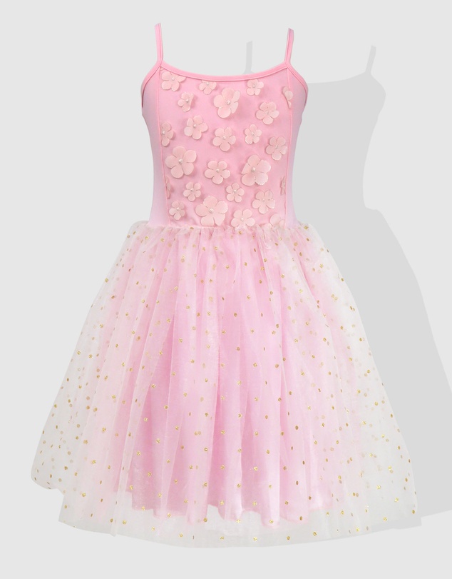strapless open back dress Barbie Girls Long Sleeve Dress | 100% Cotton | Unicorn main image 1