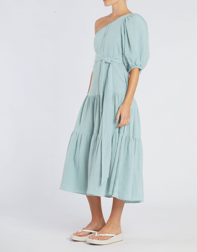 Amelius - Saloma Linen One Shoulder Dress