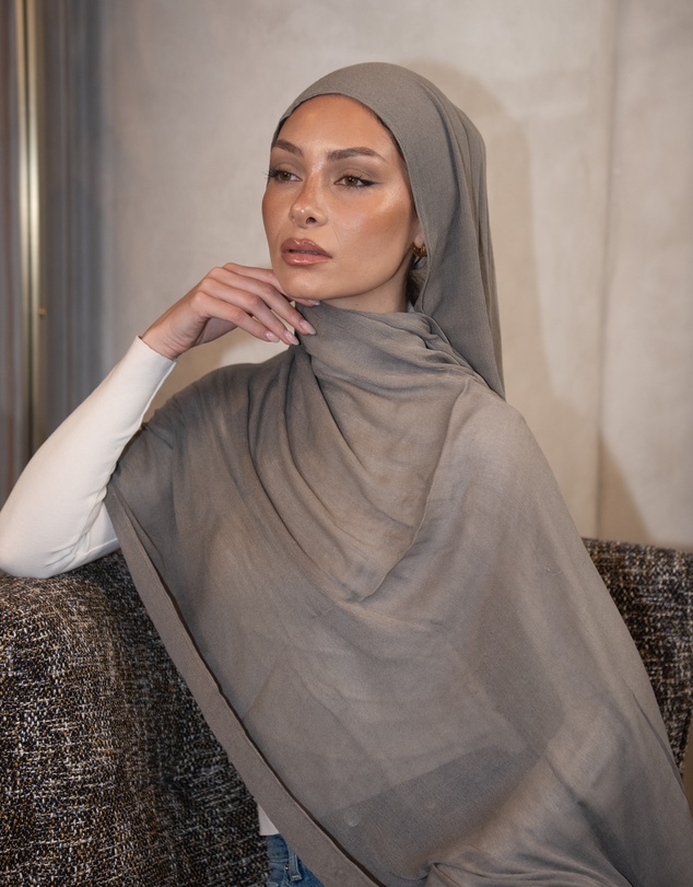 Mod Squad - Luxe Rayon Hijab - Charcoal 8
