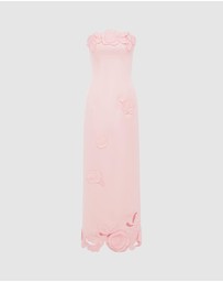 LEO LIN - Rayna Applique Bustier Maxi Dress