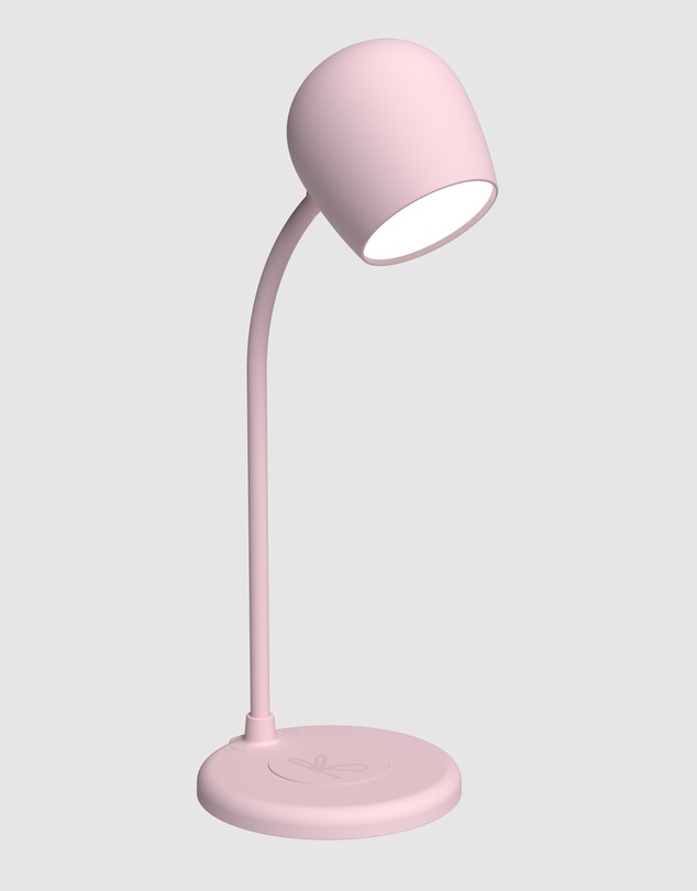 Kreafunk - Kreafunk Ellie Lamp W/ Qi Charger And Bluetooth Speaker - Dusty Rose