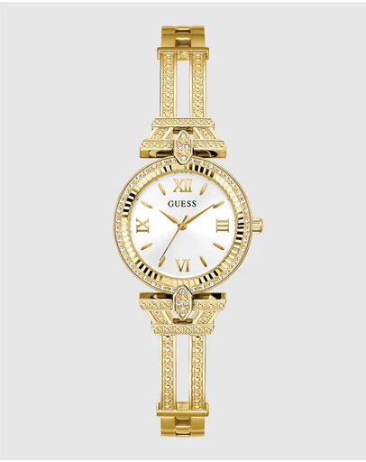 GUESS - Guess Ladies Gold Tone 28mm Analogue Watch