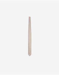 Calibre - Zig Zag Silk Knitted Tie Natural
