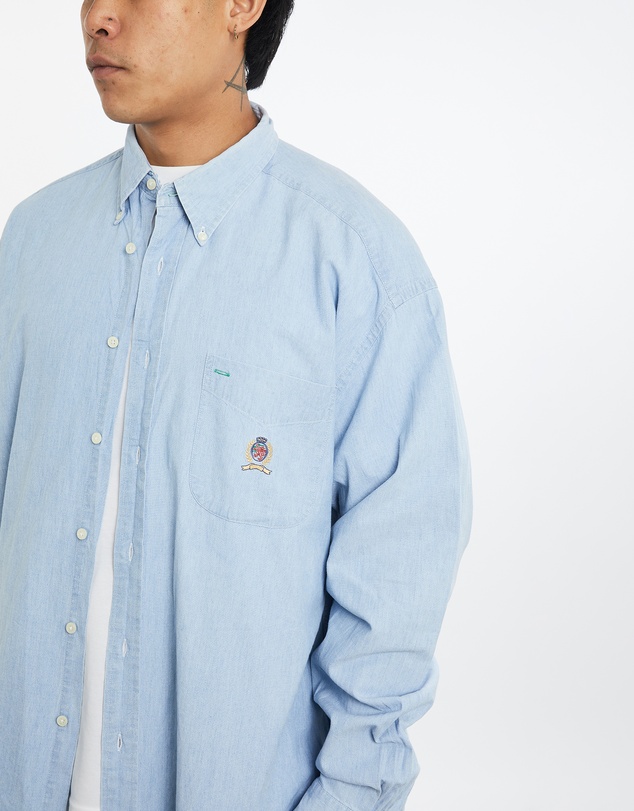 Vintage by The Real Deal - Pre Loved - Vintage 90s Tommy Hilfiger Denim Button Up Shirt