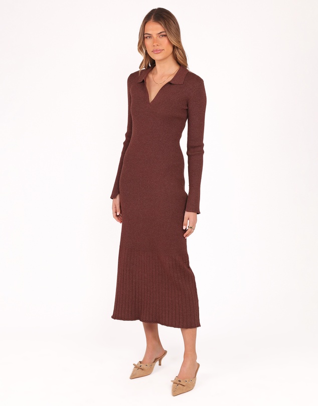 Petal & Pup - Makenna Knit Dress - Brown