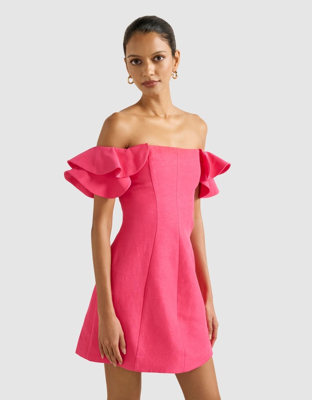Forever New Petite - Kenzie Petite Off Shoulder Ruffle Mini Dress