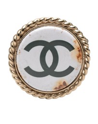 Pre-Loved by Azura Reborn - Pre-Loved CC Resin Gold Plated Pin Brooch