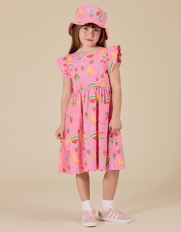 Goldie + Ace - Fruit Salad Bucket Hat - ICONIC EXCLUSIVE - Babies-Kids