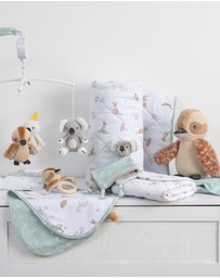 Living Textiles - Reversible Quilted Cot Comforter - Australiana