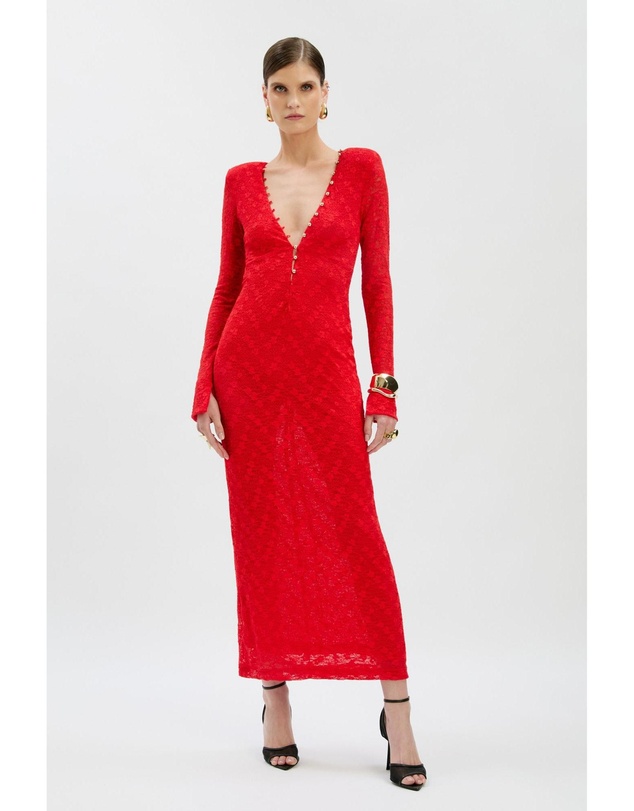 Bardot - Zenia Long Sleeve Midi Dress