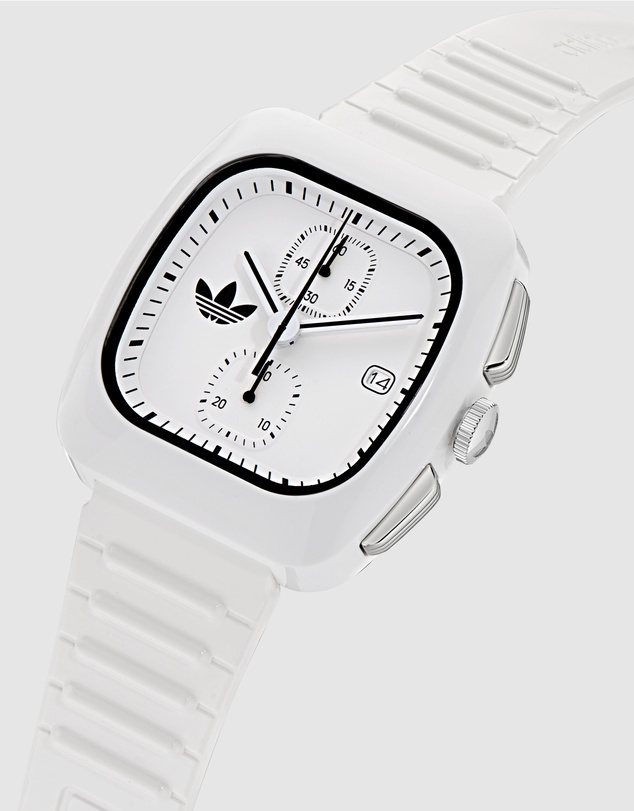 adidas Originals - Retro Wave Two Chrono 39mm White Dial and Bio-Resin Strap