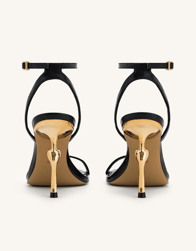 JW PEI - Alivia Gold Metal Heel Sandals
