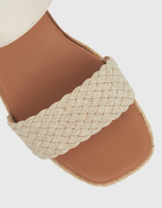 Zeroe - Wider Fit Kenzie Vegan Low Wedge Sandals