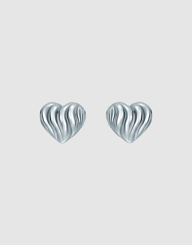 Ted Baker - ROSALIND: Ripple Heart Stud Earrings
