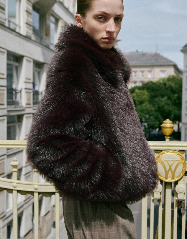 M.N.G - Faux-Fur Jacket With Zip