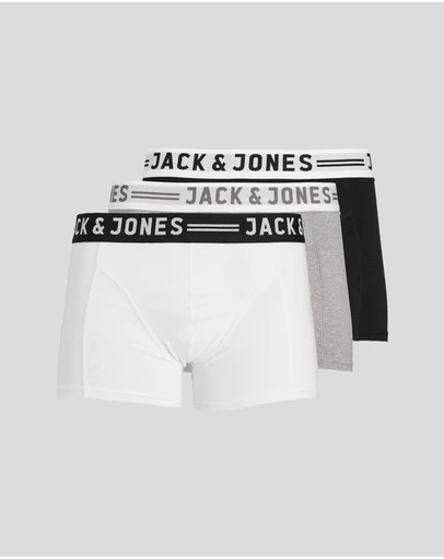 Jack & Jones - Sense Cotton Trunks 3 Pack