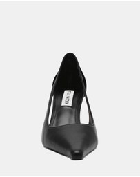 Steve Madden - Altra Black Leather Heels