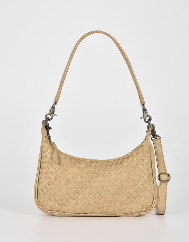 Cobb & Co - Hughes Woven Leather Shoulder Bag