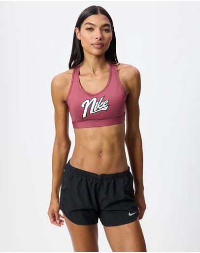 Nike - Nike Swoosh Medium-Support Padded Vintage Varsity Bra