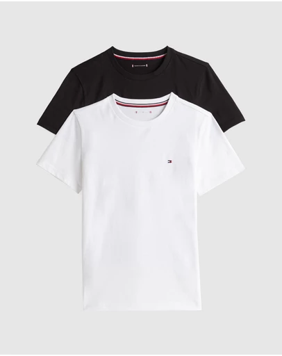 Tommy Hilfiger - 2-Pack Signature Flag Embroidery T-Shirt - Teens