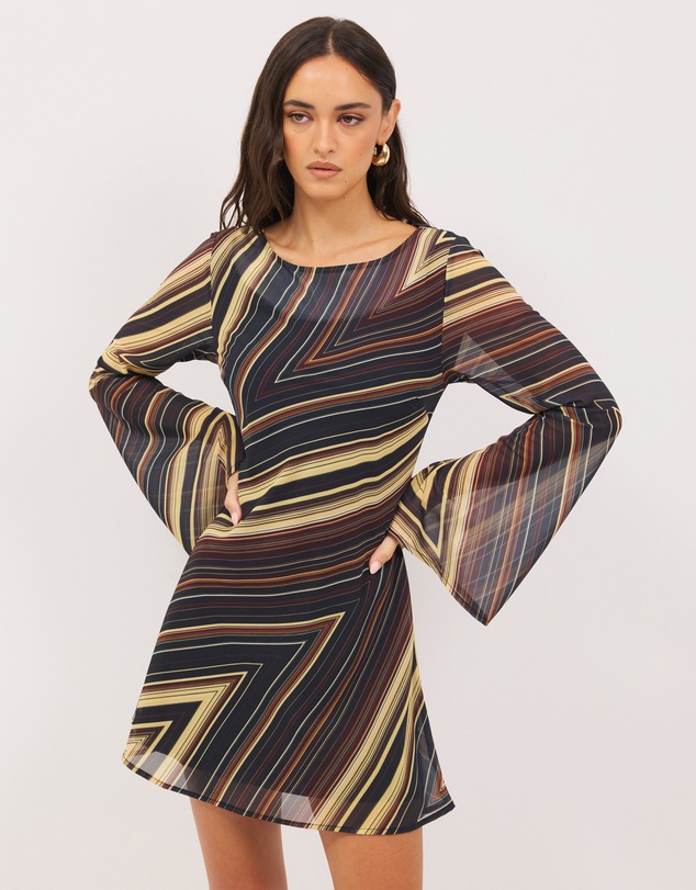 Calli - Lola Long Sleeve Mini Dress